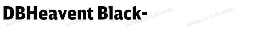 DBHeavent Black字体转换